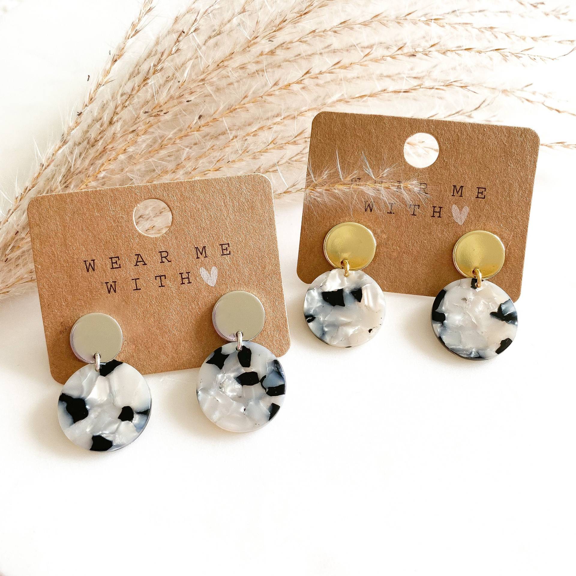Leoparden Circle Ohrringe Resin Harz Leoparden Circle Ohrringe Resin Harz von Feenmanufaktur