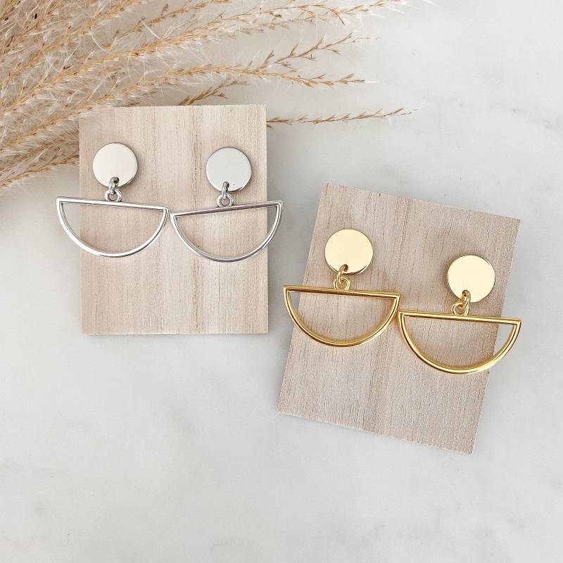 Triangel Boho Ohrringe Gold Oder Silber von Feenmanufaktur