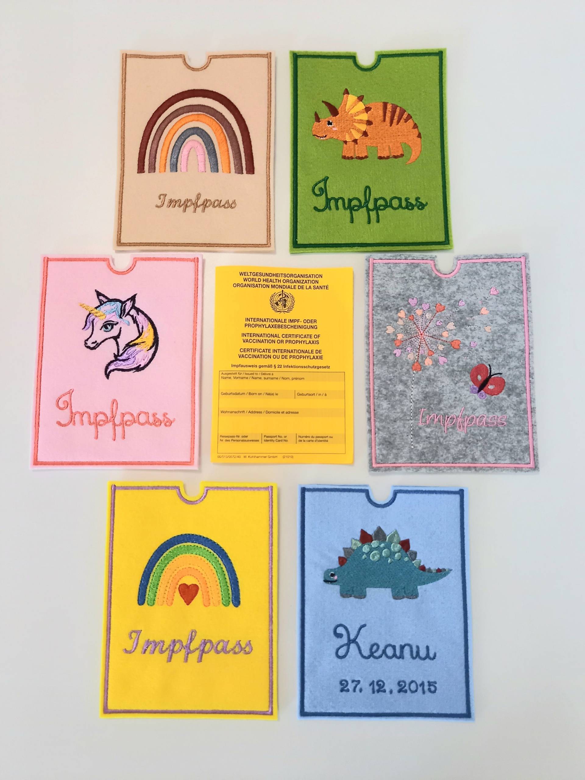 Impfpass Hülle Impfpass Hülle von Feennadel