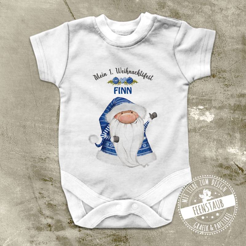 Erstes Weihnachten Bügelbild Oder Zum Nikolaus, Bügelfolie Mit Namen Personalisiert, Weihnachtsgnom Aufbügeln Weihnachtszwerg von FeenstaubHandmade