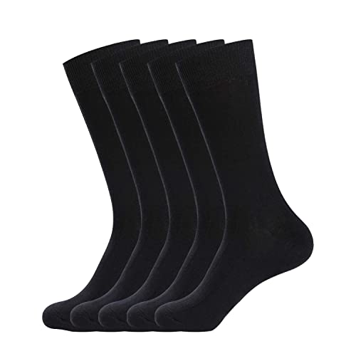 FEETALK Modal geruchsresistente Kleidersocken für Herren, Baumwolle, Business-Crew-Socken, gemustert, Kleidersocken, lustig, Multi 14, 38-40.5 EU von Feetalk