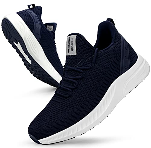 Feethit Damen Laufschuhe Turnschuhe Sportschuhe Sneaker Leichtgewichts Atmungsaktiv Walkingschuhe Outdoor Fitness Jogging Sportsschuhe 39 Blau von Feethit