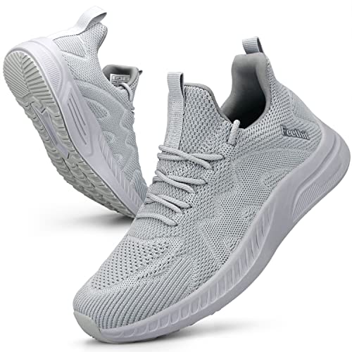 Feethit Turnschuhe Damen Leichtgewichts Atmungsaktiv Sportschuhe Sneaker Hellgrau 36 von Feethit