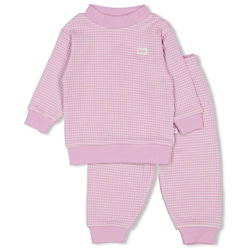 Feetje 2-tlg. Schlafanzug Lang Waffelpyjama lila von Feetje
