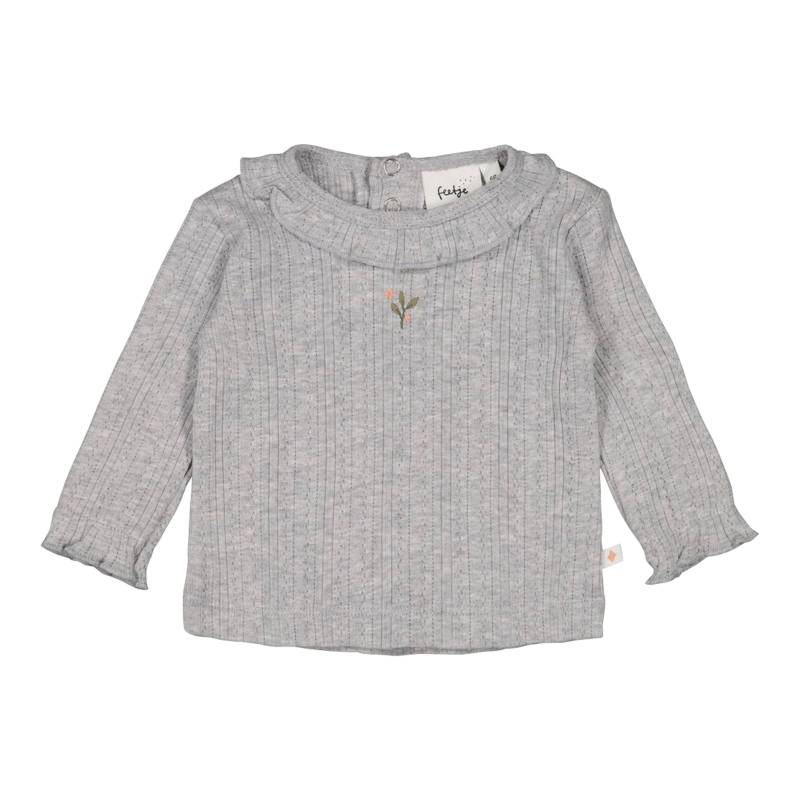 Feetje Ajour-Shirt langarm mit Rüschenkragen Rippqualität von Feetje