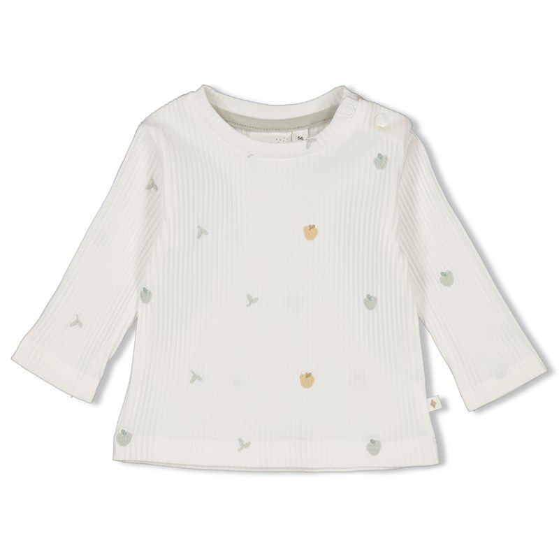 Feetje Autumn Sweetness Junge Baby Gerippte Longsleeve offwhite von Feetje