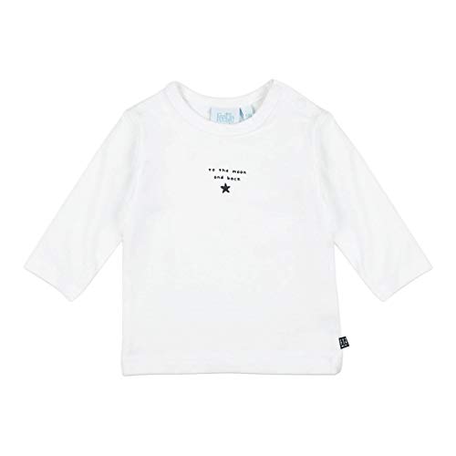 Feetje Baby-Jungen Langarmshirt einfarbig mit Print 'to The Moon and Back' und Sternchen-Stickerei, Farbe:Weiß, Größe:56 von Feetje