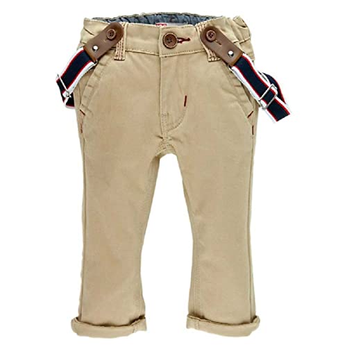 Feetje Baby Jungen Lange Hose mit Hosenträgern 00821 in Sand, Kleidergröße:62, Farbe:Beige (Sand 450) von Feetje