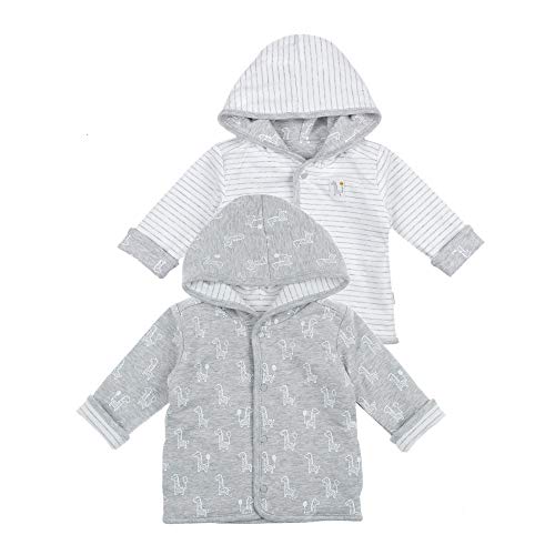 Feetje Baby-Jungen Sweatjacke Wendejacke mit Kapuze, grau Melange, 56 von Feetje