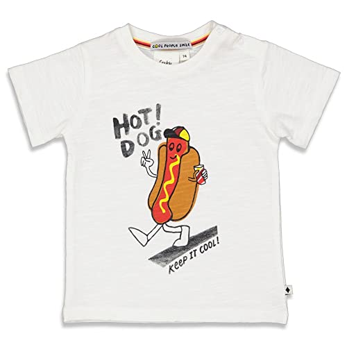 Feetje Baby-Jungen T-Shirt Hot Dog -Cool Crew, weiß, 86 von Feetje