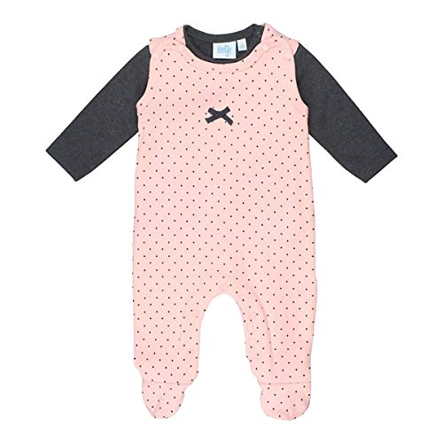 Feetje Baby-Mädchen Stramplerset Punkte, rosa, 56 von Feetje