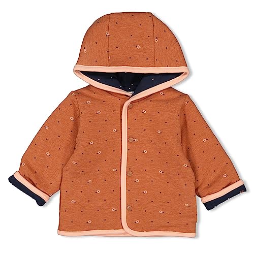 Feetje Baby Mädchen Wendejacke mit Kapuze - Let Love Grow, Haselnuß Melange, 86 von Feetje