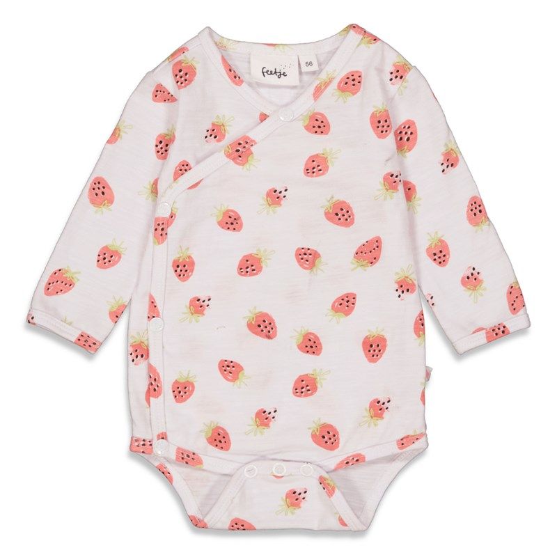 Feetje - Berry sweet Wickelbody Mädchen weiss von Feetje