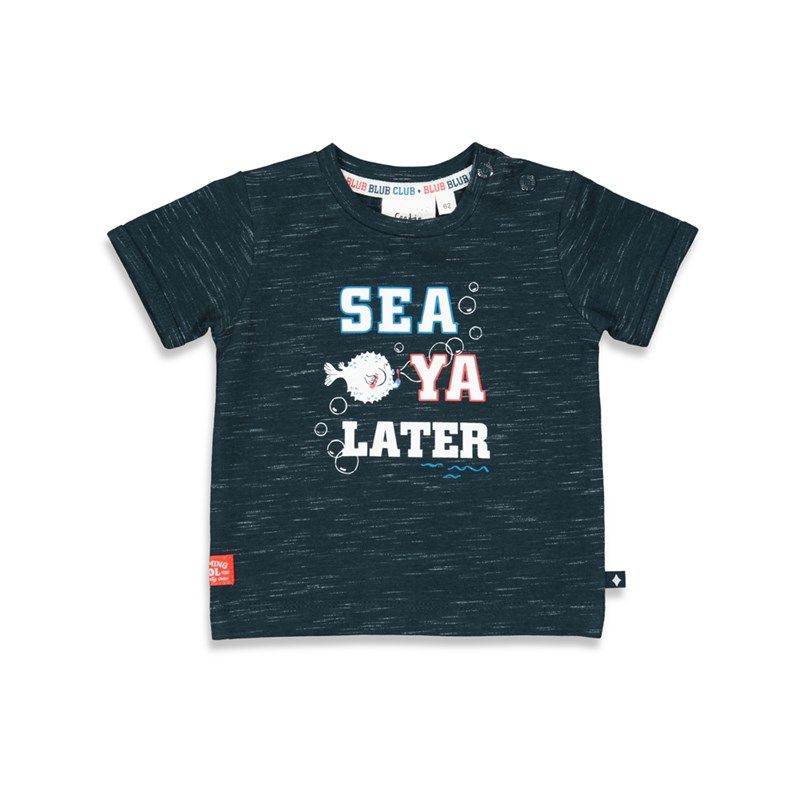 Feetje Blub club T-Shirt Junge navy melange von Feetje