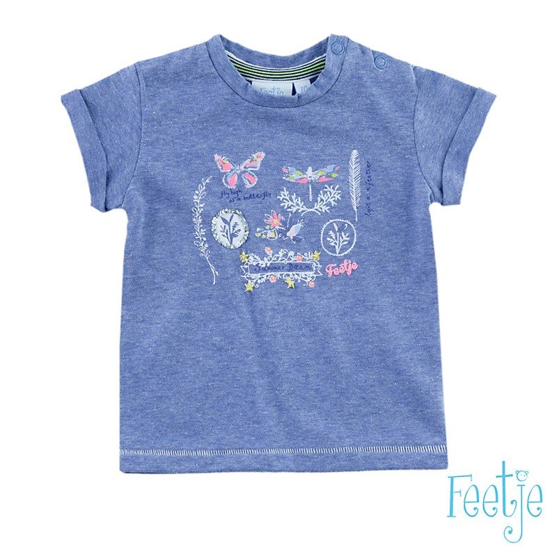 Feetje Breeze T-Shirt blue melange von Feetje