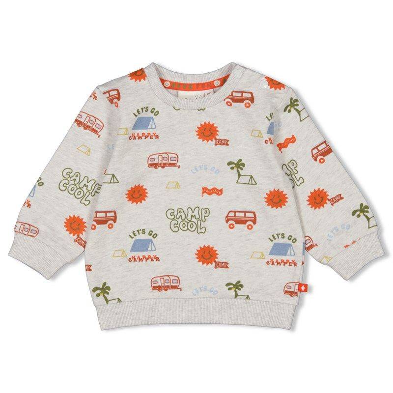 Feetje Camp cool Sweater Junge grey melange Sommer von Feetje
