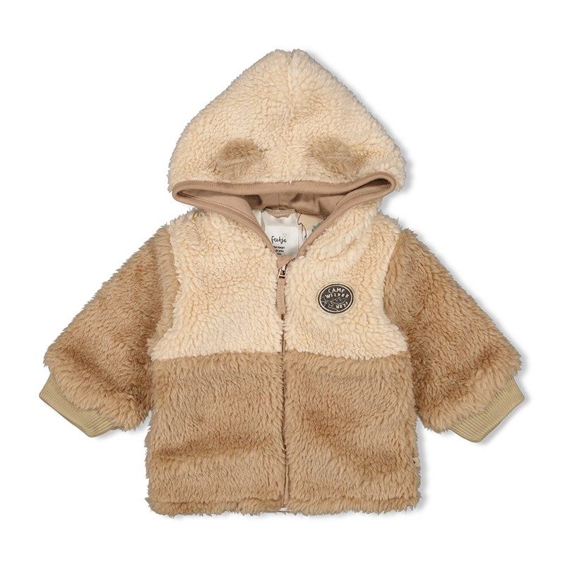 Feetje Camp wilderness Teddy Jacke Junge warm taupe von Feetje