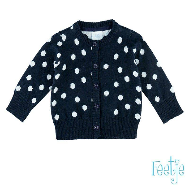 Feetje Dots & Bows Strickjacke von Feetje