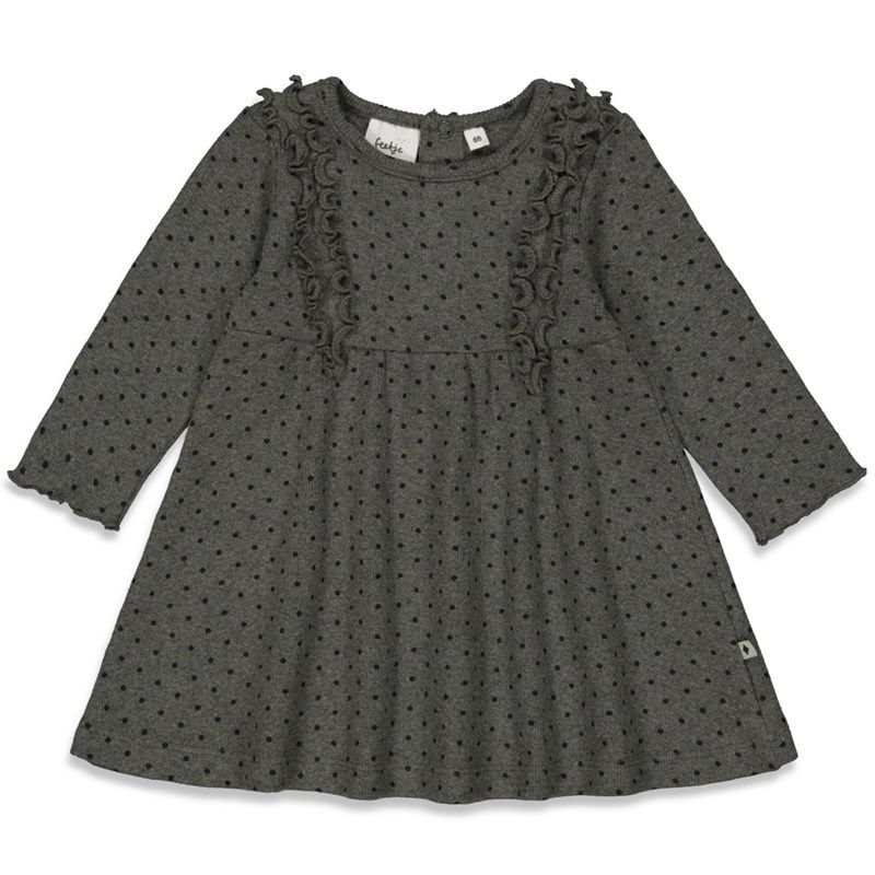 Feetje - Dotty Kleid Mädchen grau melange Winter von Feetje