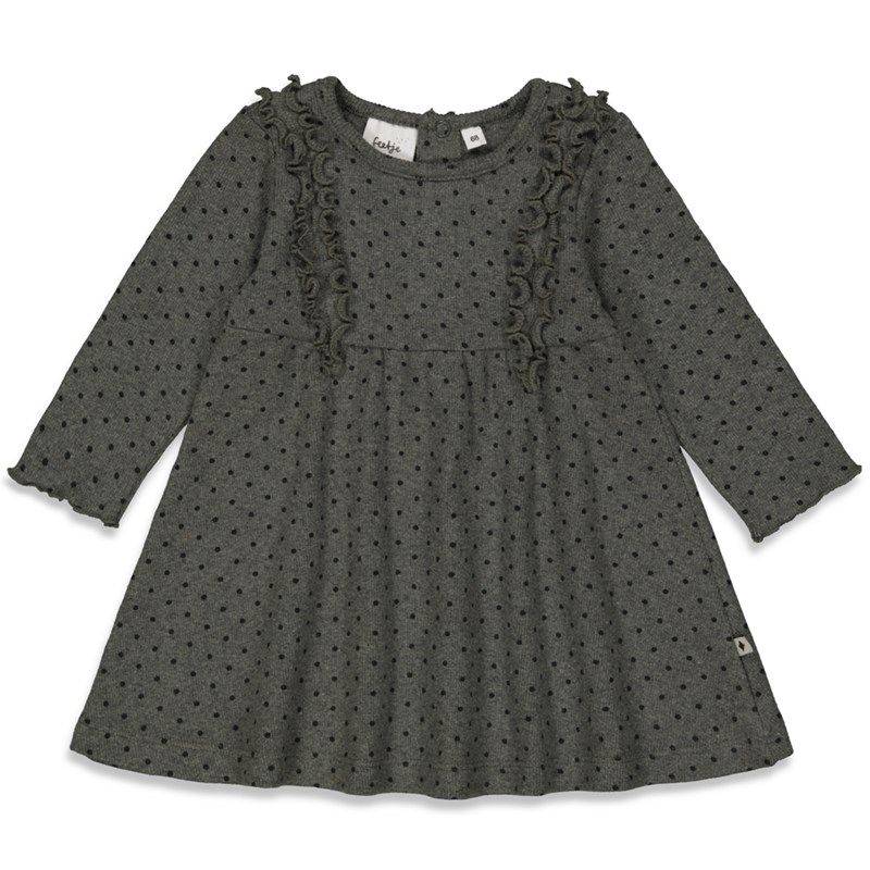 Feetje - Dotty Kleid Mädchen grau melange Winter von Feetje