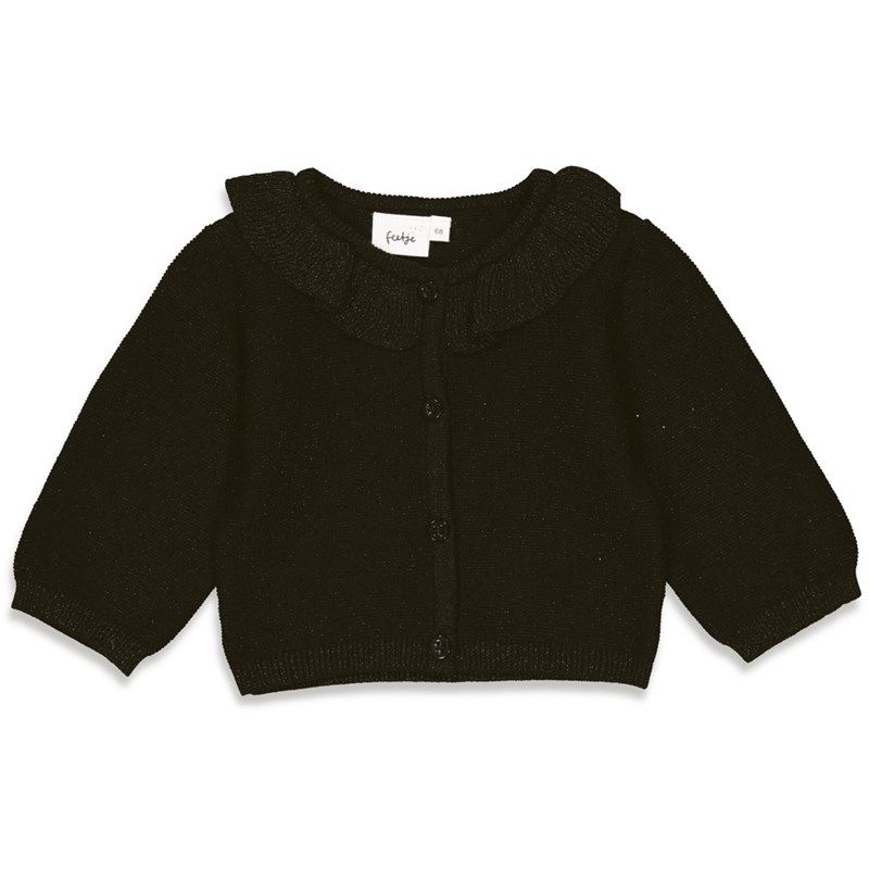 Feetje - Dotty Strickjacke schwarz Mädchen WInter von Feetje