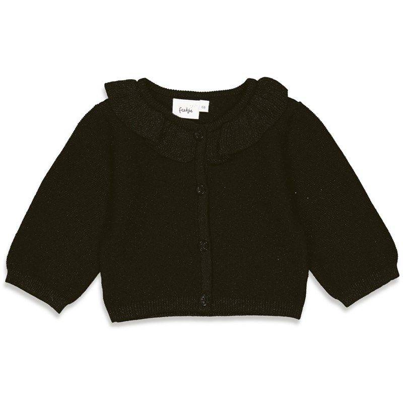Feetje - Dotty Strickjacke schwarz Mädchen WInter von Feetje