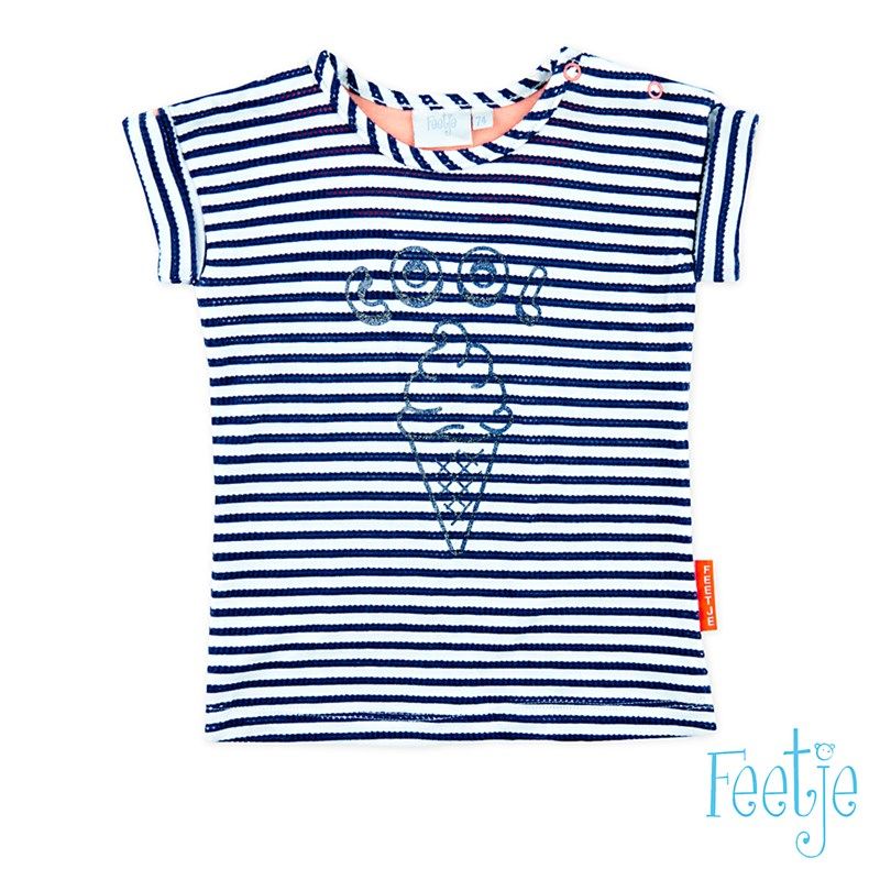 Feetje Easy T-Shirt Mädchen navy von Feetje