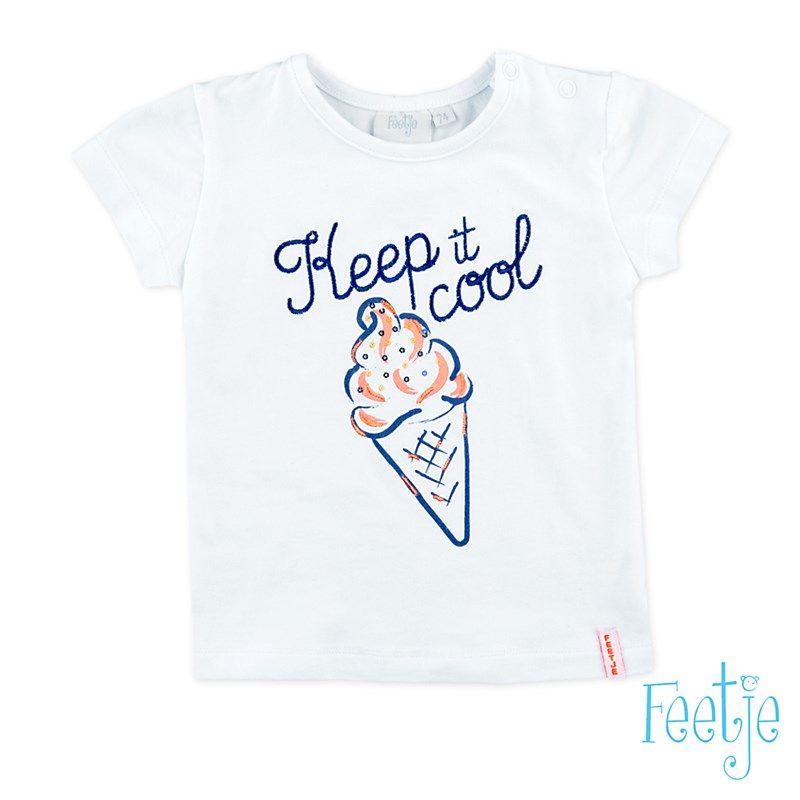Feetje Easy T-Shirt Mädchen weiß von Feetje