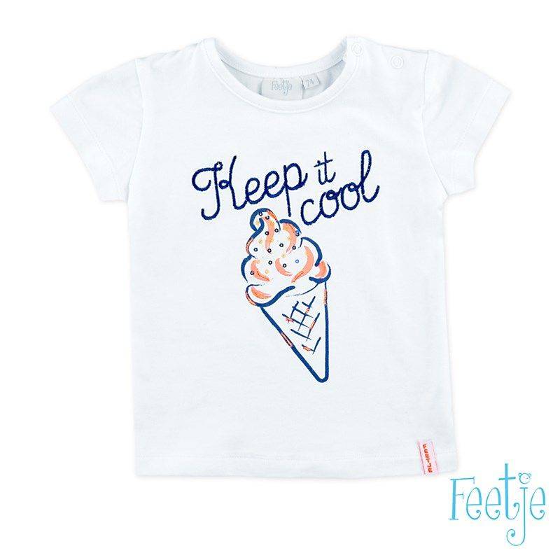 Feetje Easy T-Shirt Mädchen weiß von Feetje