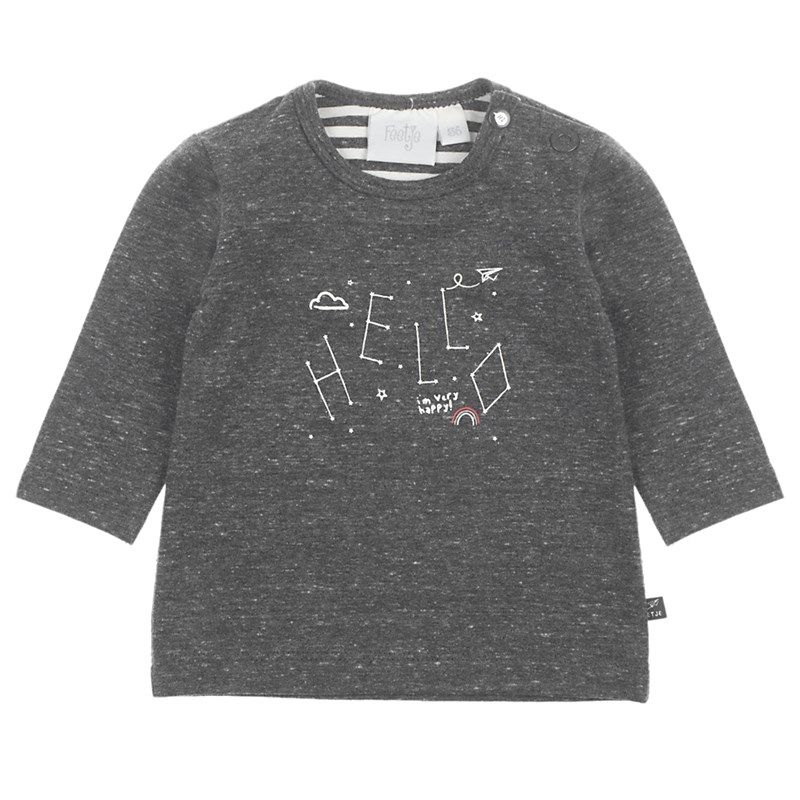 Feetje Flying By Longsleeve Hello Junge grau von Feetje