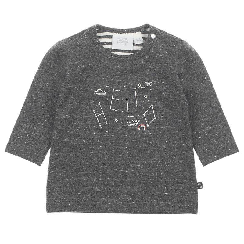 Feetje Flying By Longsleeve Hello Junge grau von Feetje
