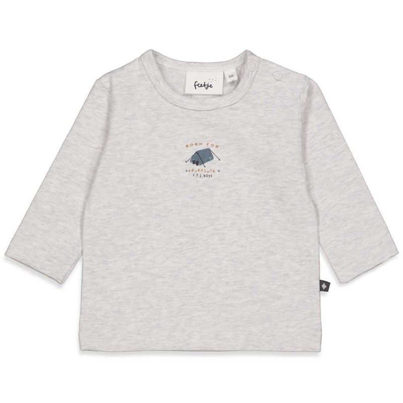 Feetje Griddly bear Longsleeve Junge grey melange von Feetje