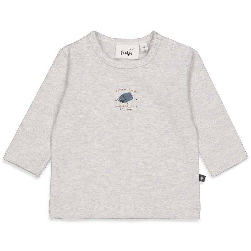 Feetje Griddly bear Longsleeve Junge grey melange von Feetje