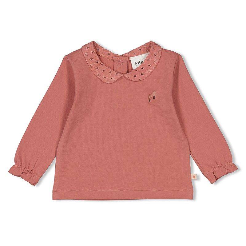 Feetje Grow Your Own Way Longsleeve Rüschen Mädchen berry von Feetje