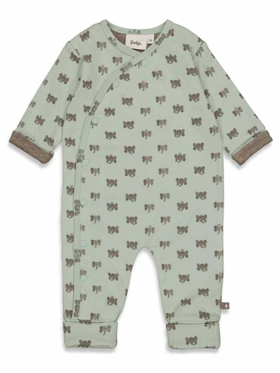 Feetje Hi Elephant Junge Schlafanzug Overall Winter mint von Feetje