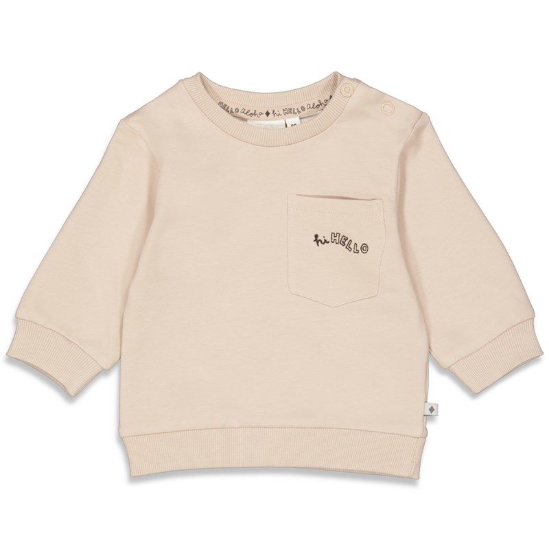 Feetje - Hi Hello Aloha Sweater Junge sand melange von Feetje