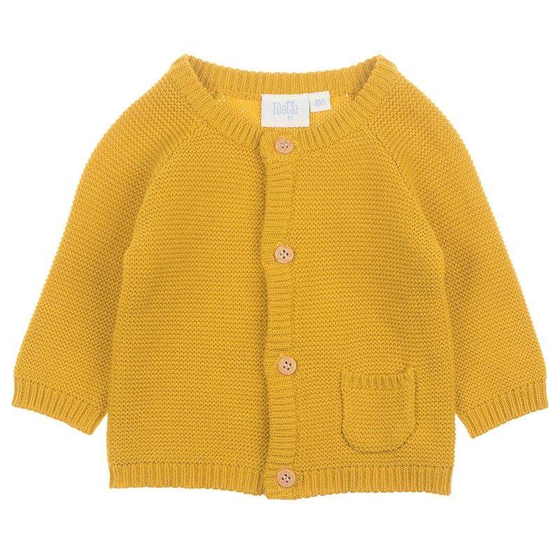 Feetje I'm new here Strickjacke ocker Junge von Feetje