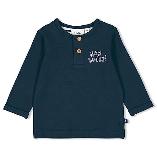 Feetje Jungen Baby-Longsleeve - Looking Sharp, Marine, 68 von Feetje