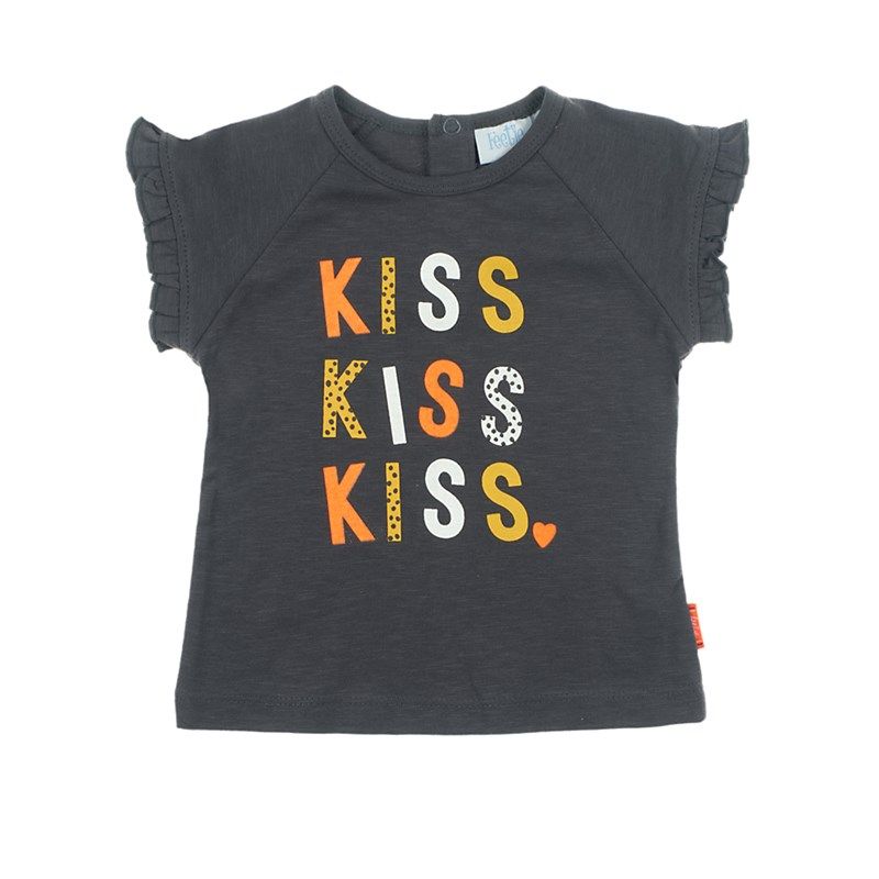Feetje Kiss T-Shirt anthraciet Mädchen von Feetje