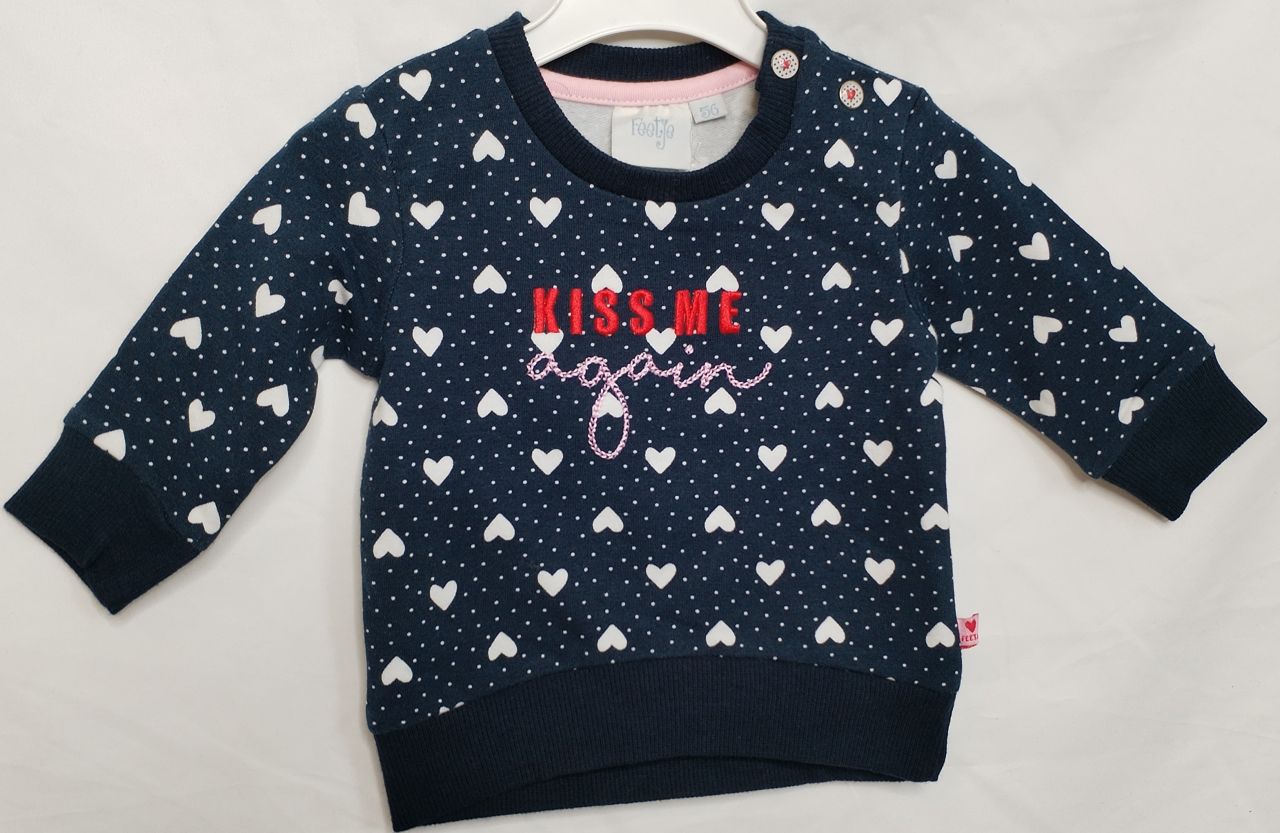 Feetje Kiss sweater navy Mädchen von Feetje