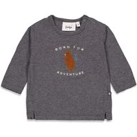 Feetje Langarmshirt Adventure Griddly Bear Antraciet Melange von Feetje