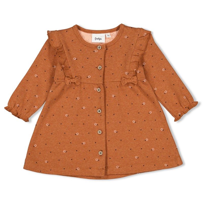 Feetje Let Love Grow Kleid hazelnut melange Mädchen 2023 von Feetje