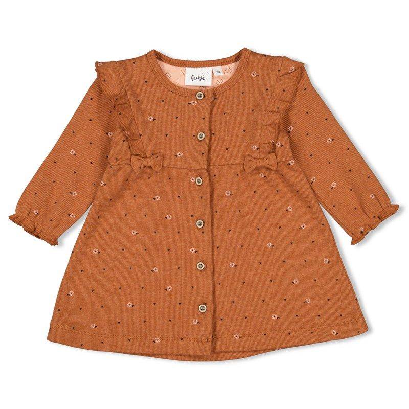 Feetje Let Love Grow Kleid hazelnut melange Mädchen 2023 von Feetje
