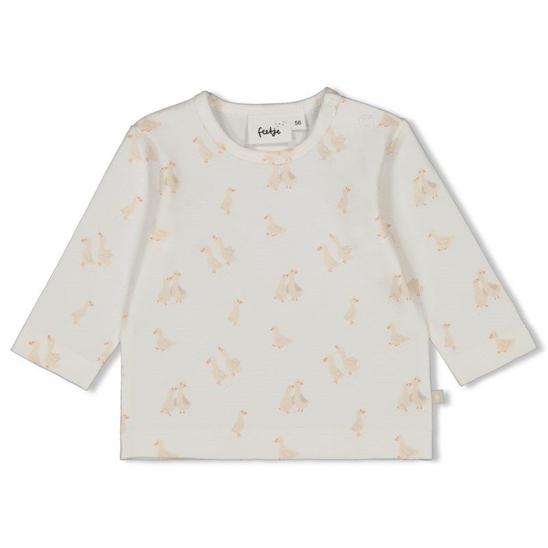Feetje Little Duck Longsleeve unisex Junge und Mädchen offwhite von Feetje