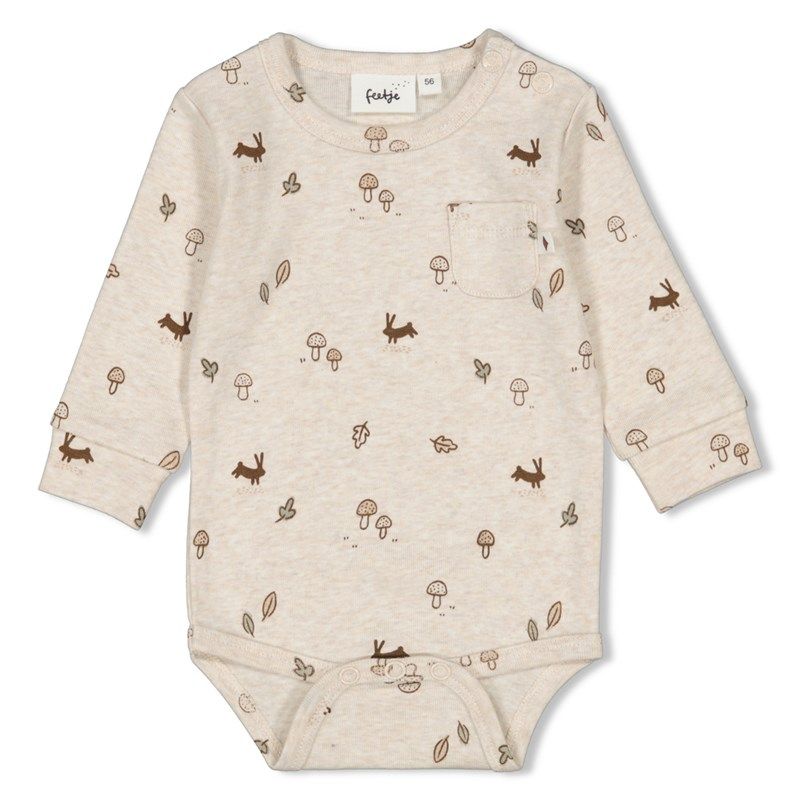 Feetje Little Forest Friends Body offwhite melange Junge Winter von Feetje