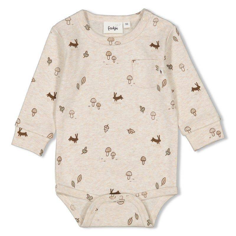 Feetje Little Forest Friends Body offwhite melange Junge Winter von Feetje