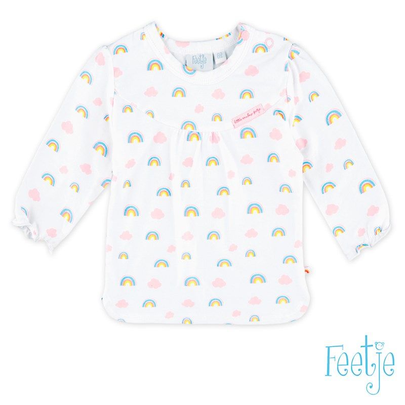 Feetje Little Rainbow Longsleeve weiß von Feetje