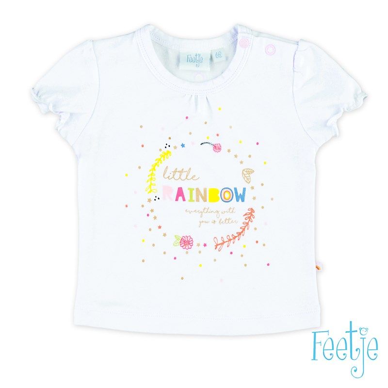Feetje Little rainbow T-Shirt weiß von Feetje