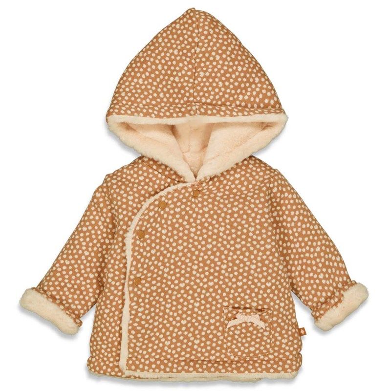 Feetje Love you more Jacke mit Kapuze Winter Mädchen haselnuss von Feetje