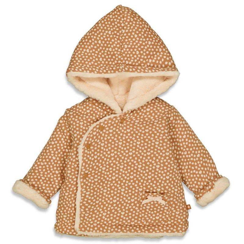 Feetje Love you more Jacke mit Kapuze Winter Mädchen haselnuss von Feetje